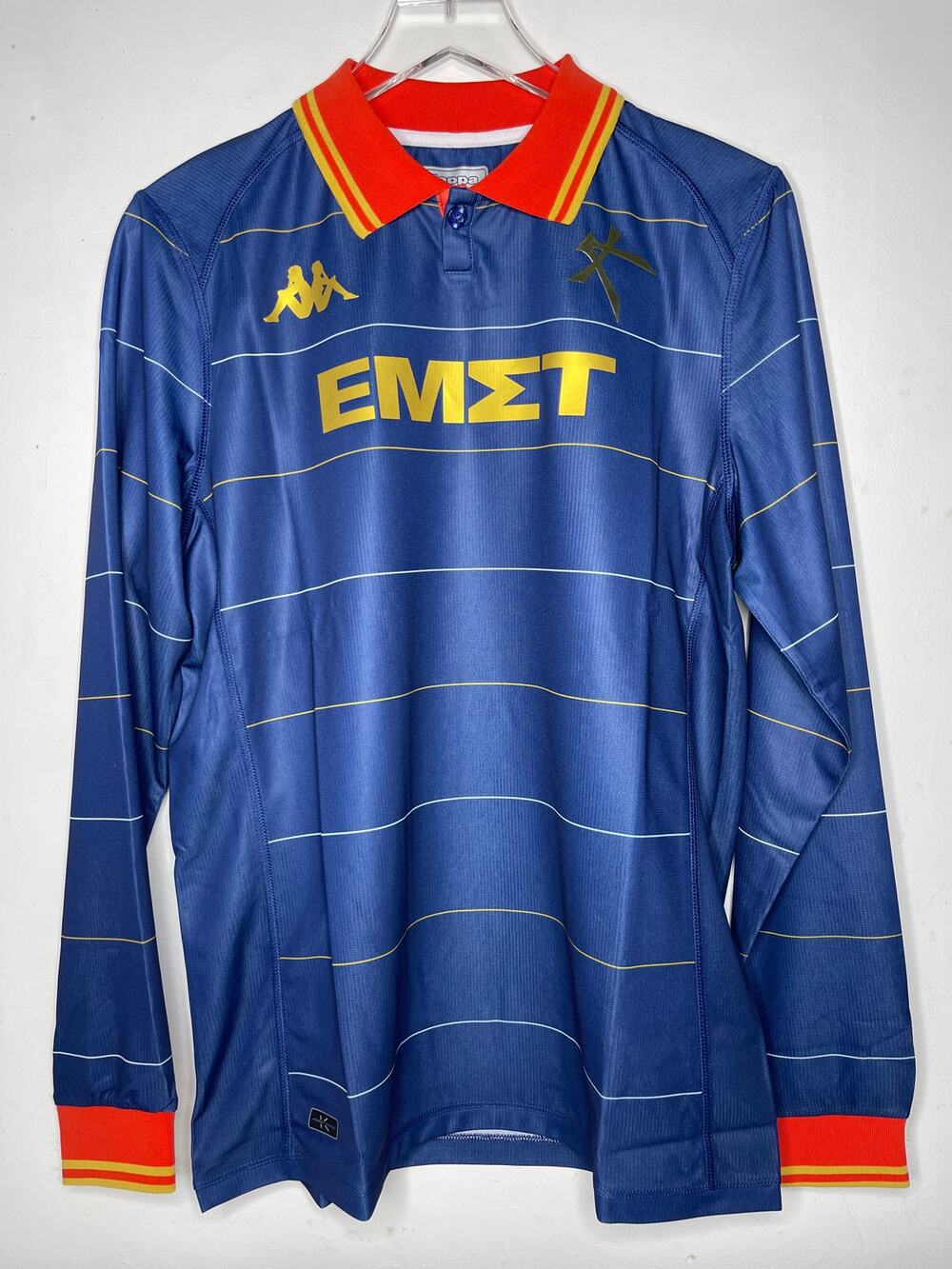 Athens Kallithea FC 2022/23, Kappa Authentic Home Jersey Long Sleeve, Size Large